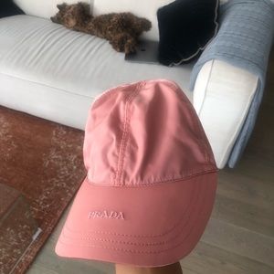 Pink Prada hat